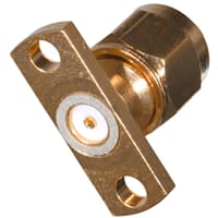 Johnson-Cinch Connectivity Solutions SMA Plug, 2-Hole Flange, .012 Socket, Field Replace, Standard SMA Coax Series