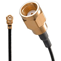 Johnson-Cinch Connectivity Solutions RA Plug / SMA Straight Reverse Polarity, Teflon Coax O.D. 1.37mm, UMC MP Series