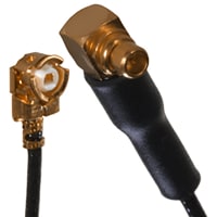 Johnson-Cinch Connectivity Solutions RA Plug, Teflon Coax O.D. 1.37mm, MMCX RA Plug, 150 mm, UMC MP Series