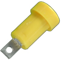 Johnson-Cinch Connectivity Solutions Yellow Rib-Loc Banana Jack