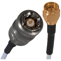 Johnson-Cinch Connectivity Solutions Straight SMA Plug, 12in, 305mm, RG316DS, 12in, SMA Quick Connect Coax Series