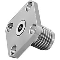 Johnson-Cinch Connectivity Solutions PANEL RECEPTACLE PLUG, 4 HOLE FLANGE, 2.92mm SERIES