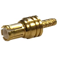 Johnson-Cinch Connectivity Solutions MCX STRAIGHT PLUG, CRIMP TYPE FOR FLEXIBLE CABLE, RG-178, Non-Magnetic