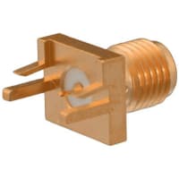 Johnson-Cinch Connectivity Solutions SMA HIGH FREQ JACK ASSEMBLY, SELF FIXTURE END LAUNCH, .039 BOARD THICKNESS, TAB C