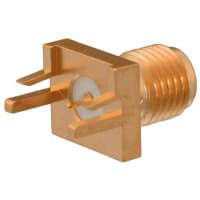 Johnson-Cinch Connectivity Solutions SMA HIGH FREQ JACK ASSEMBLY, SELF FIXTURE END LAUNCH, .059 BOARD THICKNESS, TAB C