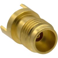 Johnson-Cinch Connectivity Solutions Connector, 2.4mm End Launch Jack for .093" thickness, 0.012" Center Pin, Sold