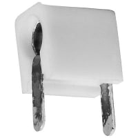 Johnson-Cinch Connectivity Solutions White Tip Jack, Mini Horizontal PCB Mount For Diameter .080 Plug