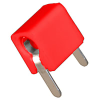 Johnson-Cinch Connectivity Solutions Red Tip Jack , Horizontal PCB Mount for .080" (2.0mm) Plug