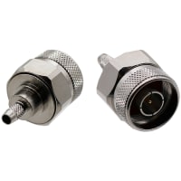 Johnson-Cinch Connectivity Solutions Connector RF N Type Straight Crimp Plug, RG58, 50 Ohm