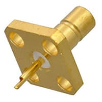 Johnson-Cinch Connectivity Solutions SMB Jack, 4 Hole Flange Mount