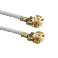 Johnson-Cinch Connectivity Solutions RA Plug 2.0mm, Teflon Coax O.D. 0.81mm, 50 mm, UMC LP Series