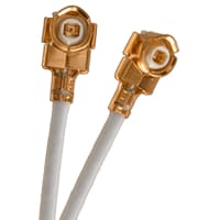 Johnson-Cinch Connectivity Solutions Right Angle Plug Assembly 2.0mm, Teflon Coax O.D. 0.81, UMC LP Series