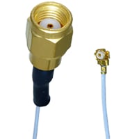 Johnson-Cinch Connectivity Solutions Low Profile RA 2.0mm to Straight Plug RP, 150mm, Teflon O.D. 0.81, UMC LP Series