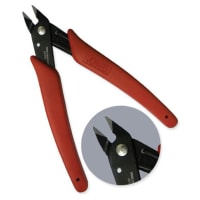 Jonard Flush Cutter Plier, Length: 5", 1/ AWG, Jaw: 1/2", Red Cantilevered Spring Handle