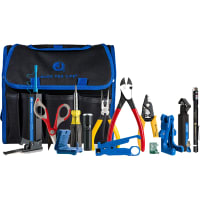 Jonard Fiber Optic Prep Kit;With Connector Cleaner, Fiber Cleaver, &Visual Fault Locator