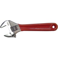 Jonard Wrench, Adjustable, 15/16 in. (24 mm), 6 in. Long, Red Chrome Plated Vanadium Steel