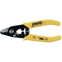 Jonard Fiber Optic Stripper, Three Hole, Yellow Handle, JIC Series