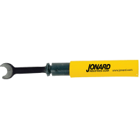 Jonard Wrench, Torque, 7/16in., 6.5in. Long, Ylw/Blk Grip, Alloy Steel, 20in./Lb, Speed, F Conn