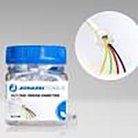 Jonard RJ11 Telephone Cable Pass-Through Connectors, 100 pcs in jar