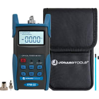 Jonard Fiber Optic Power Meter w/ Data Storage (-50 to +26 dBm) and FC/SC/LC Adapters