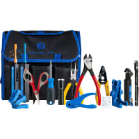 Jonard Fiber Prep Kit w/FCC Cleaners and VFL, 15 Fiber Tools