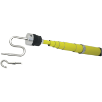 Jonard Telescopic Pole; Self-Supporting; 33-in to 18-ft; w/C-Hook & S-Hook Attachments