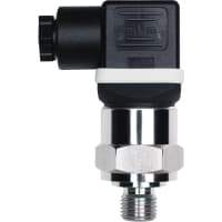 JUMO Pressure Sensor, 0-50 PSI, 4-20mA, 2-wire, 1/4" NPT, 10-30 VDC