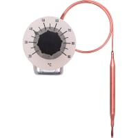 JUMO Capillary Thermostat, Panel Mount, 20-500C, 1000mm capillary, AC, EM series