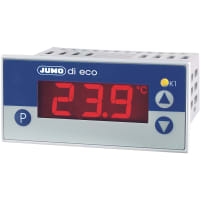 JUMO On/Off Temperature Controller, 76 x 36mm, current Input, 230 VAC Supply