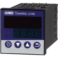 JUMO PID Temperature Controller, 48 x 48mm, 2 Output Logic, Relay, 110-240 VAC