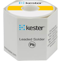 Kester Solder Solder Wire, highly active RA flux, Sn63Pb37, .031 dia, core 3.3%, 1 lb