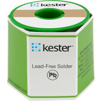 Kester Solder Solder Wire, no-clean flux, lead-free, .031 dia, core 3.3%, 1 lb