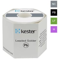 Kester Solder Solder Wire, No-Clean, 1 lb (454g), Spool, XN60PB40 50/245, 0.031" (0.787mm) Dia