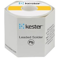 Kester Solder Solder Wire, 1 Lb Spool, SN60PB40, 3.3% Flux, 44 Flux, 0.015 Dia, Leaded, 24 Series