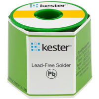 Kester Solder Solder Wire, activated rosin flux, lead-free, .02 dia, core 3.3%, 1 lb