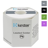 Kester Solder Solder, Sn63Pb37, 0.050 in., Residue Flux for Cored Solder Wire, 1 lbs.