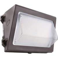 Keystone Technologies Traditional Non-Cuffoff LED Wall Pack, 80W, 10800 Lumens, 120-277V Input, Bronze