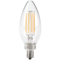 Keystone Technologies 40W Equiv., 4.5W, CA11, E12, ?80 CRI, Dimmable, Amber