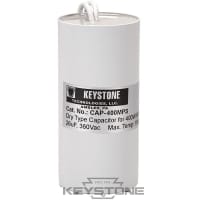 Keystone Technologies Capacitor for 400W Pulse Start MH, 26uF, 330V, Dry Film