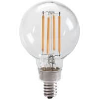 Keystone Technologies 40W Equiv., 4.5W, G16.5, E12, 2200K, ?80 CRI, Dimmable, Amber