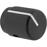 Kilo International Knob, 0.125 in., 0.500 in., 0.375, 0.625 in., Black Matte, JD Series