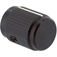 Kilo International Knob, 0.25 in., 0.500 in., 0.375, 0.625 in., Black Matte