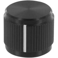 Kilo International Knob, 0.25 in., 0.750 in., 0.590, 0.625 in., Black Gloss