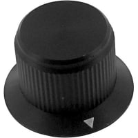 Kilo International Knob, 0.25 in., 1.000 in., 0.590, 0.625 in., Black Matte