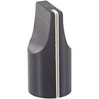 Kilo International Knob, 0.25 in., 0.500 in., 0.375, 1 in., Black Gloss