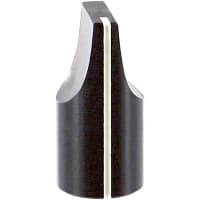 Kilo International Knob, 0.125 in., 0.500 in., 0.375, 1 in., Black Gloss