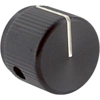 Kilo International Knob, 0.125 in., 0.750 in., 0.590, 0.625 in., Black Matte