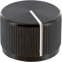 Kilo International Knob, 0.125 in., 0.925 in., 0.708, 0.625 in., Black Gloss