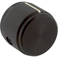 Kilo International Knob, 0.25 in., 0.750 in., 0.590, 0.625 in., Black Matte