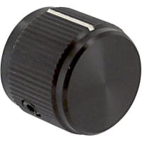 Kilo International Knob, 6-32, 0.750 in., 0.625 in., 0.125 in., Black Gloss, DD Series